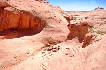 Sandstone formations in Bears Ears wilderness in Southern Utah.