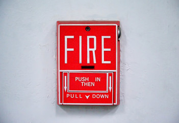 Fire alarms are installed in large classrooms and buildings to keep a watch on fire.