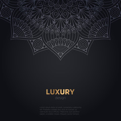 luxury mandala dark design background