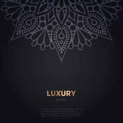Fototapeta premium luxury mandala dark design background