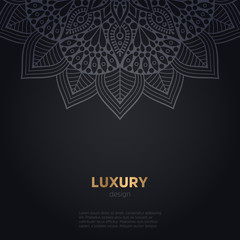 Fototapeta premium luxury mandala dark design background