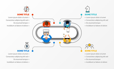 Infographic design template. Creative concept with 4 steps