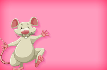 Background template with plain color and white mouse