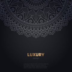 luxury mandala dark design background