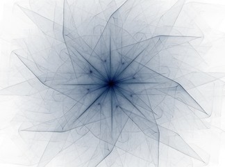 Abstract fractal background - computer-generated image. Digital art. Converging toward the center of the circles.
