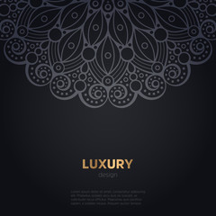 luxury mandala dark design background