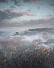 Sächsische Schweiz im Nebel Nr3