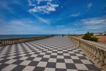 View of Piazza Mascagni Livorno Tuscany Italy