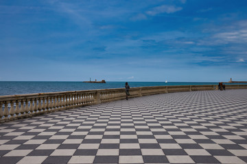 View of Piazza Mascagni Livorno Tuscany Italy