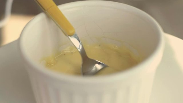 home made mayo classic mayonnaise yellow background vintage