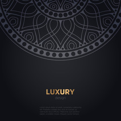 luxury mandala dark design background