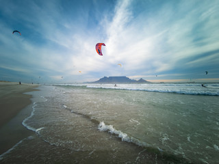 Kite Surf Table Mountain Cape Town, South Africa