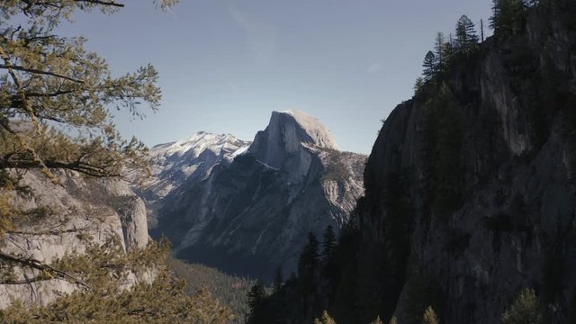 Yosemite Half Dome Aerial Shot