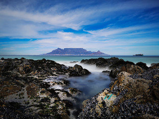 Table Mountain coast in Cape Town South Africa