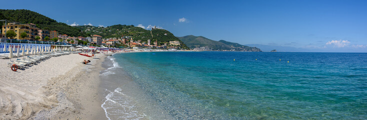 Fototapeta na wymiar Coastline of Noli, Italy