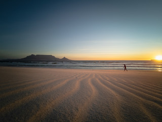 Fototapeta na wymiar Surfer, Africa Cape Town beach