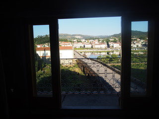 View from the Albergue, Camino de Santiago, Way of St. James, Journey from Barcelos to Ponte de Lima, Portuguese way, Portugal