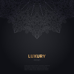 luxury mandala dark design background