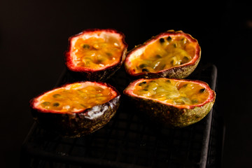 Very ripe fruit of passion fruit