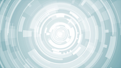 Circle white blue bright technology Hi-tech background. Abstract graphic digital future concept design.