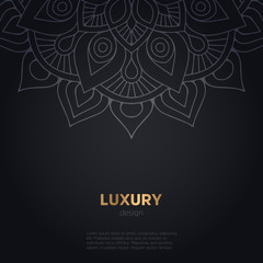luxury mandala dark design background