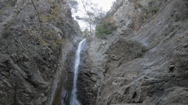 Gorgeous Troodos Waterfalls, Cyprus, slow motion 