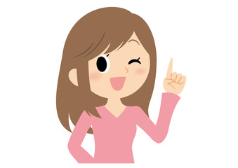 女性の表情　解決