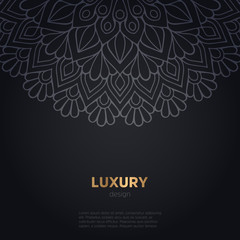 luxury mandala dark design background