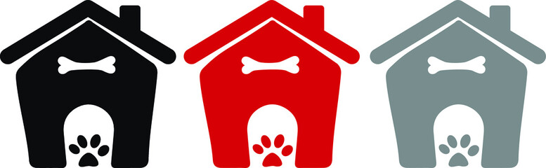 Dog, house, art, vector, illustration