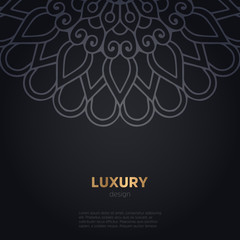 luxury mandala dark design background