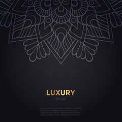 luxury mandala dark design background