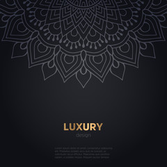 luxury mandala dark design background