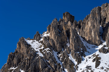 View of the Dolomites from the Pordoi Pass