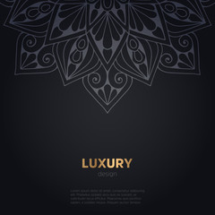 Plakat luxury mandala dark design background