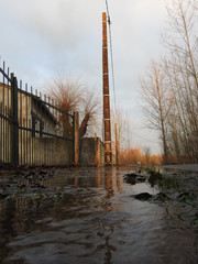 Route inondée