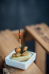 Fingerfood Miesmuschel-Spieß