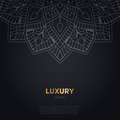 luxury mandala dark design background