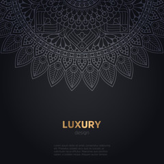 luxury mandala dark design background