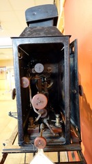 an ancient disused cinema projector