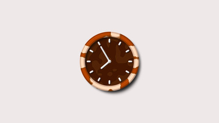 Army 3d clock icon,Brown color 3d wall clock icon,clock icon