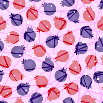 seamless background with ice berries
