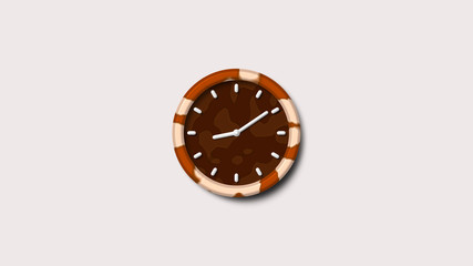 Army 3d clock icon,Brown color 3d wall clock icon,clock icon