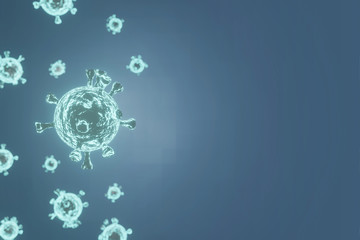 3D Rendering,Human coronavirus.coronavirus (nCoV) is a new strain that has not been previously identified in humans.Can cause colds as well as MERS and SARS