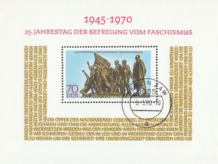 Buchenwald memorial, 25 years Liberation, stamp Germany 1970