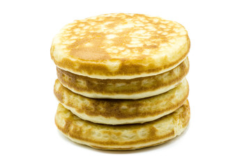 Pfannkuchen isoliert auf weißem Hintergrund