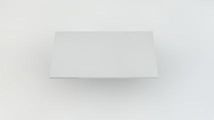3d rendering, 3d illustration. Illustration of a business card on a light background.