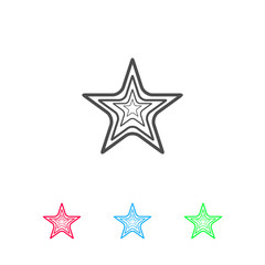 Obraz premium Star icon flat.