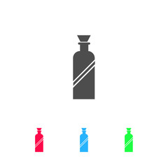 Bottle icon flat.