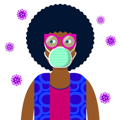 a nice character with protective mask
