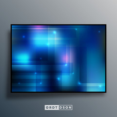 Background template with blue gradient texture for screen wallpaper, flyer, poster, brochure cover, typography or other printing products. Vector illustration